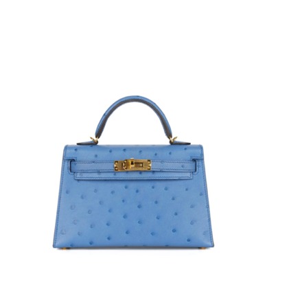 Hermes Hanada Ostrich PHW